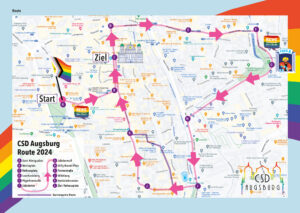 Karte der Demo-Route 2024