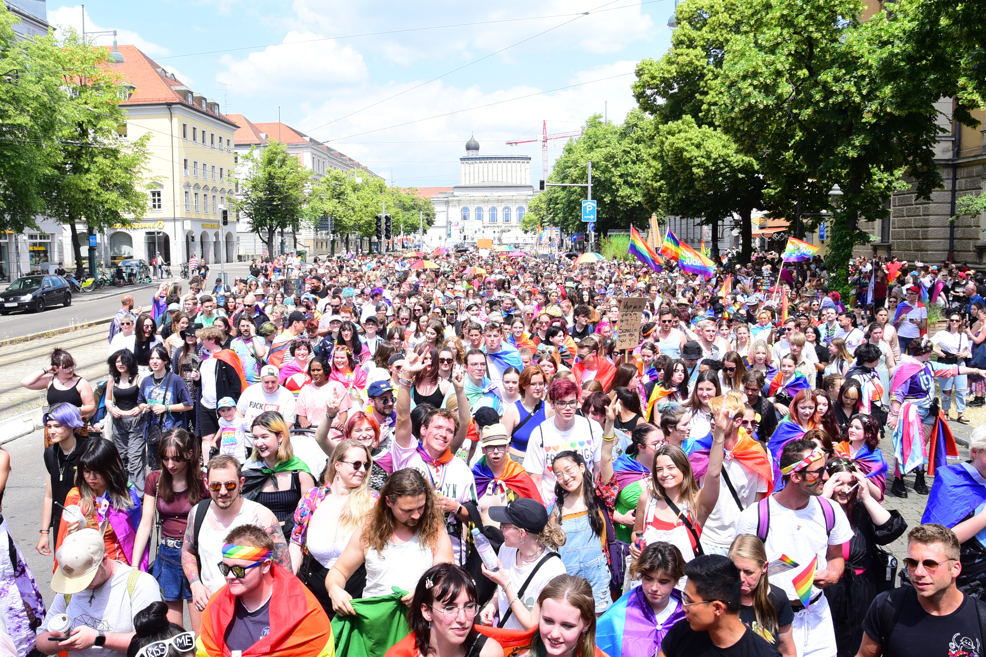 Aufstellung zur CSD-Parade